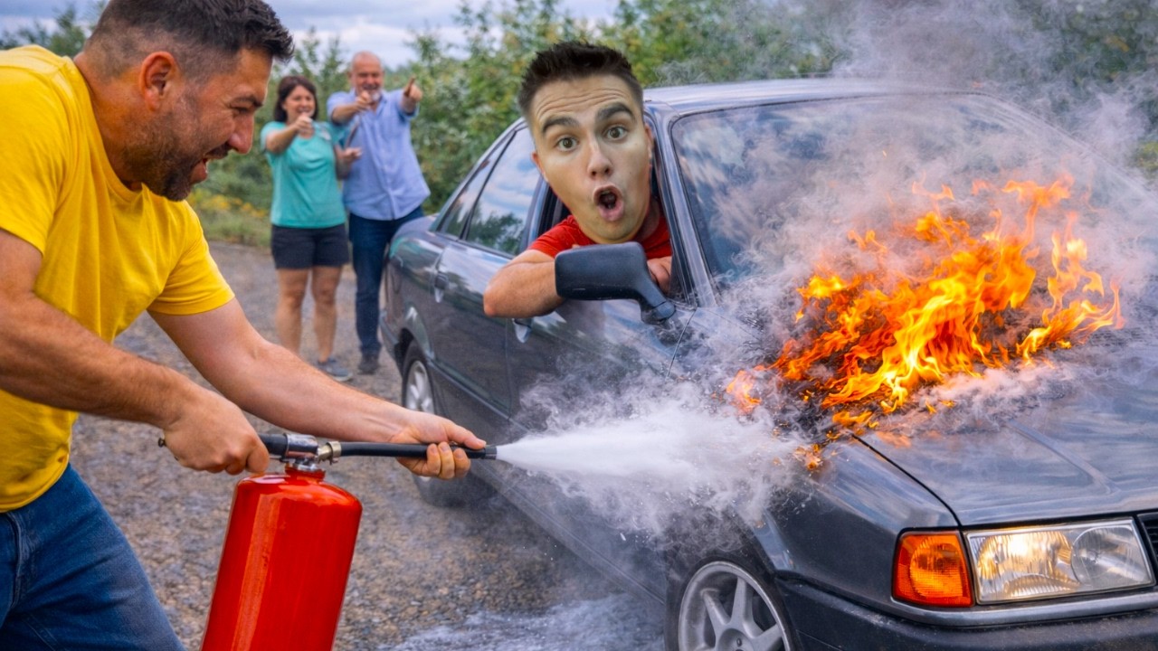 I on Audi in Car Chase got in Accident VS My Family on Opel Insignia OPC in Car Shop - Comedy Video