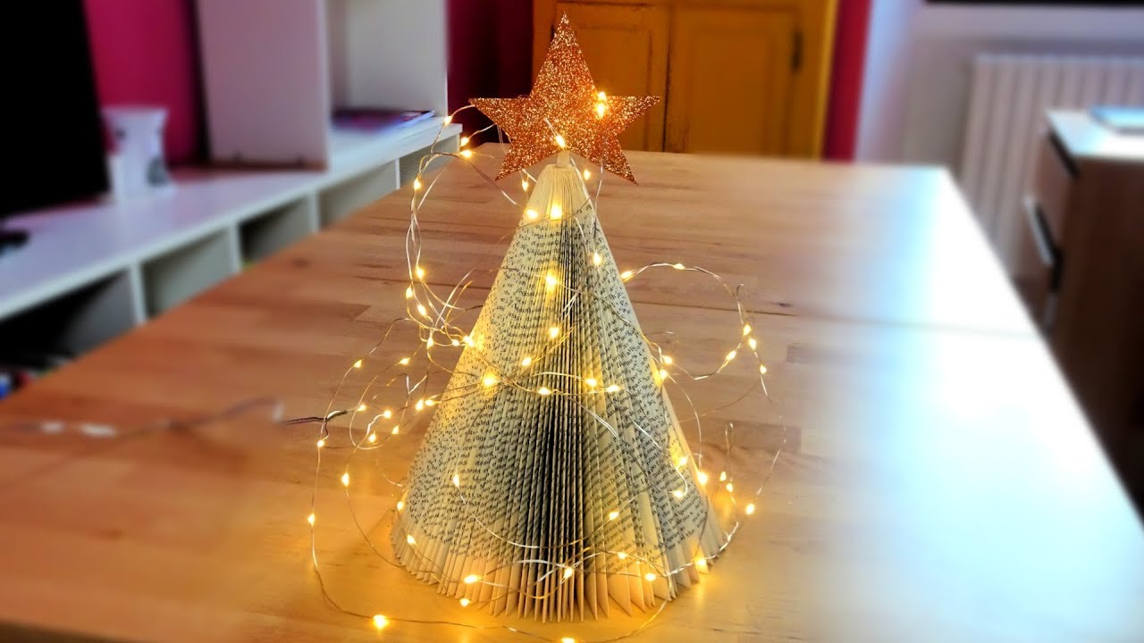 DIY - Albero di Natale Ricavato da un Libro.