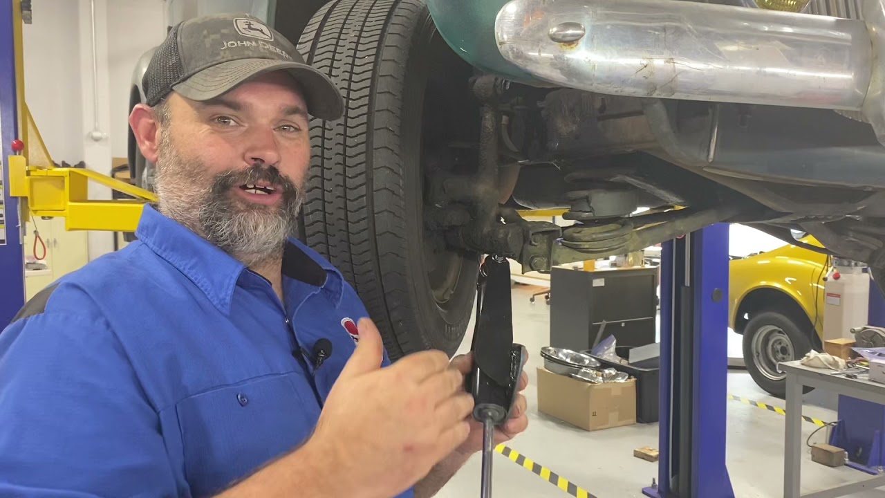 1937 Packard 115c adding front shocks