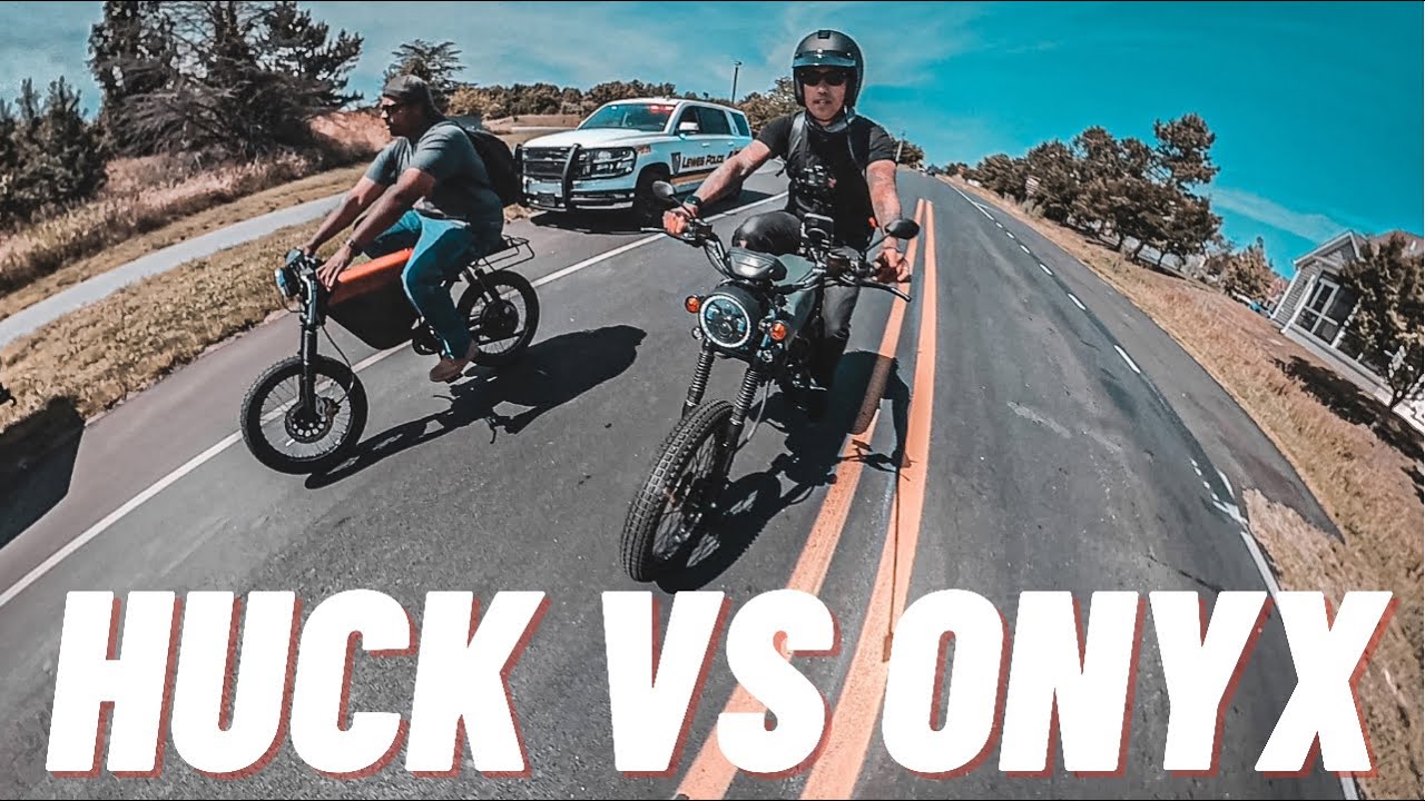 HUCK VS ONYX | The Fastest Electric Motorbikes!  Which Is Your Favorite?!