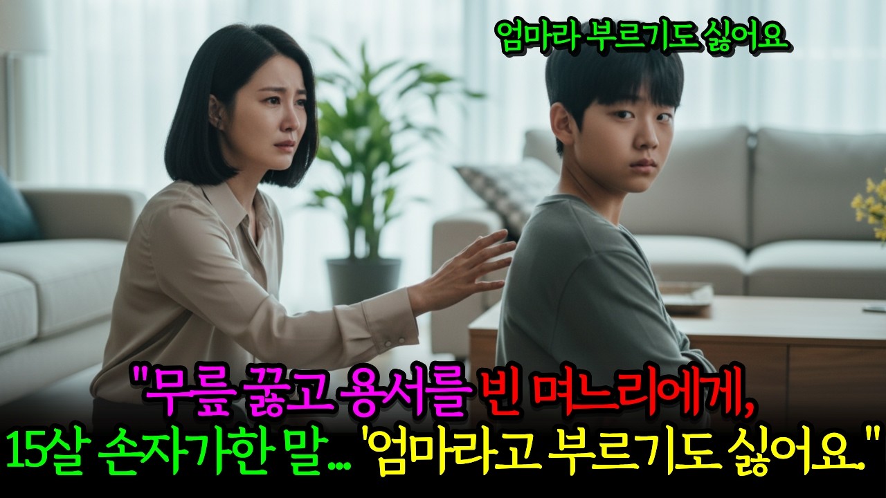 할머니 팔아넘기려 한 며느리, 무릎 꿇고 빌었더니 아들이 한 말에 그 자리에서 무너졌다 | 노후사전 | 감동사전 | 사전라디오 | 오디오북