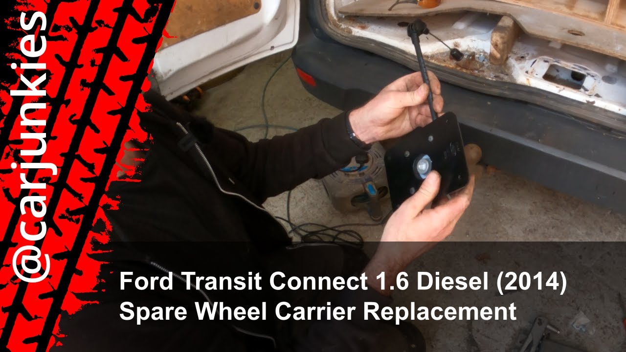 Ford Transit Connect 1.6 TDCi Diesel (2014) — замена держателя запасного колеса