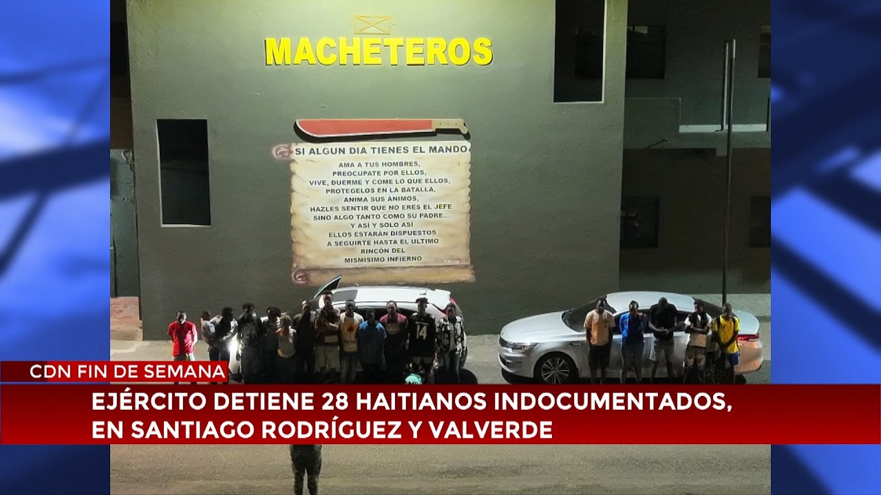 Ejército detiene 28 haitianos indocumentados, en Santiago Rodríguez y Valverde
