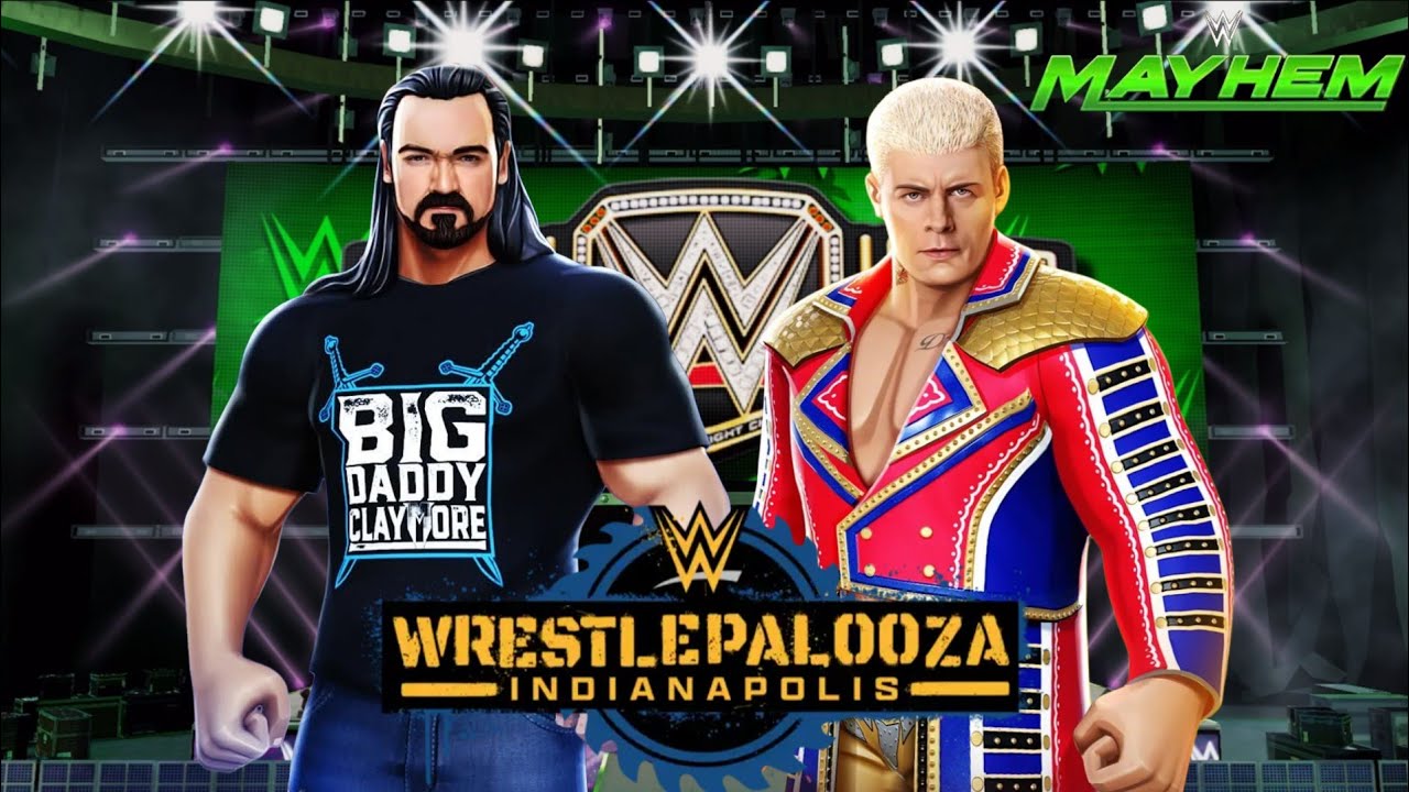 Wrestlepalooza Дрю Макинтайр против Коди Роудса | WWE Mayhem Game Play