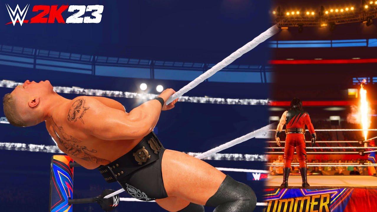 WWE 2K23: Better Entrances for Brock Lesnar 03 and Attitude Era Kane!