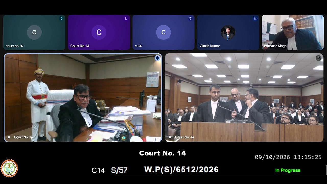Live Streaming Of Court No. 14 Dated 09-10-2026 at 10:30 AM