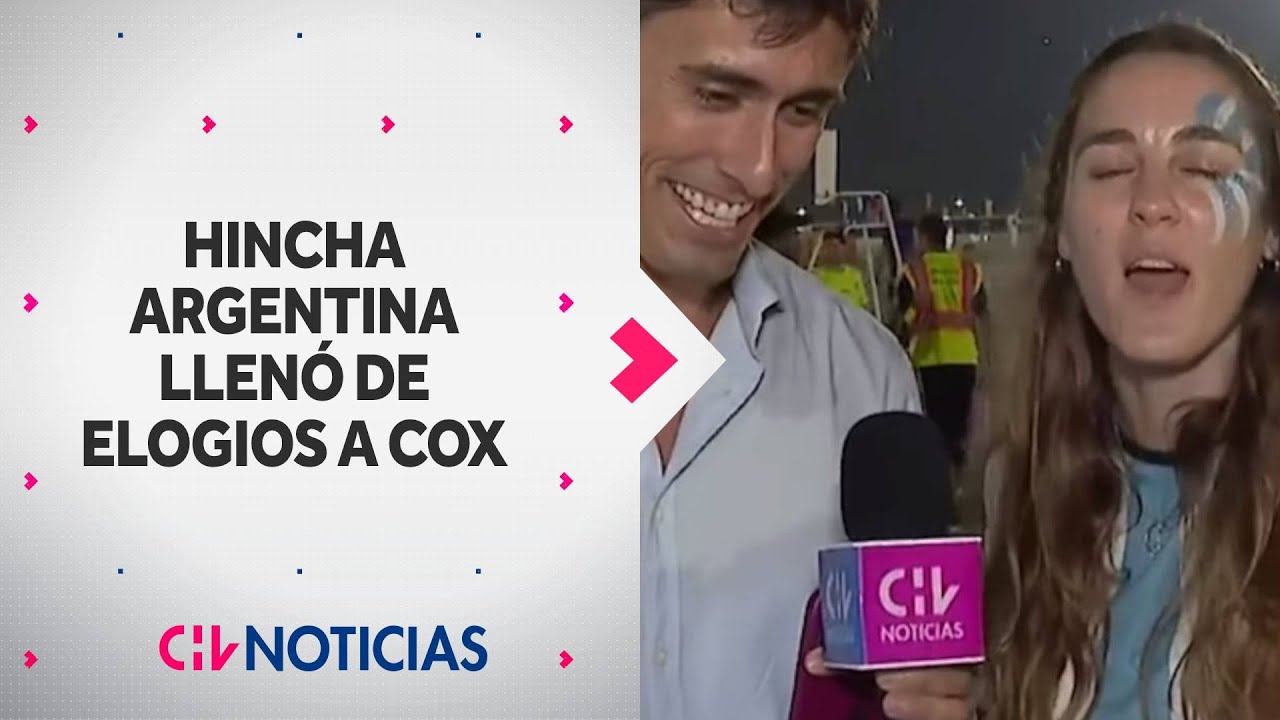 Hincha argentina sorprende a Roberto Cox y lo llenó de elogios en vivo - CHV Noticias