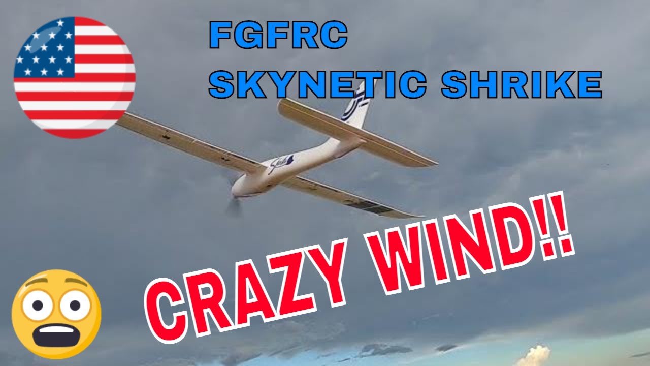 TOO WINDY TO FLY??  NOT FOR THE SKYNETIC SHRIKE !! BY FGFRC