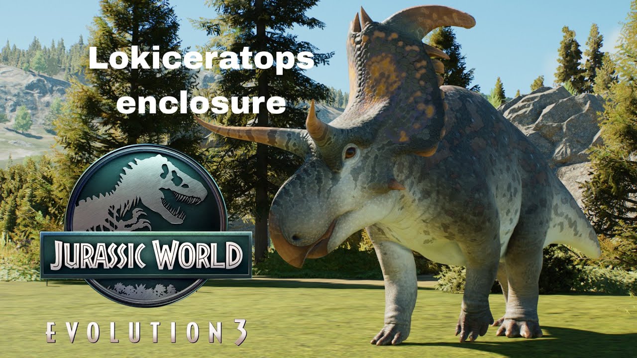 Making an enclosure for Lokiceratops in Jurassic World Evolution 3!