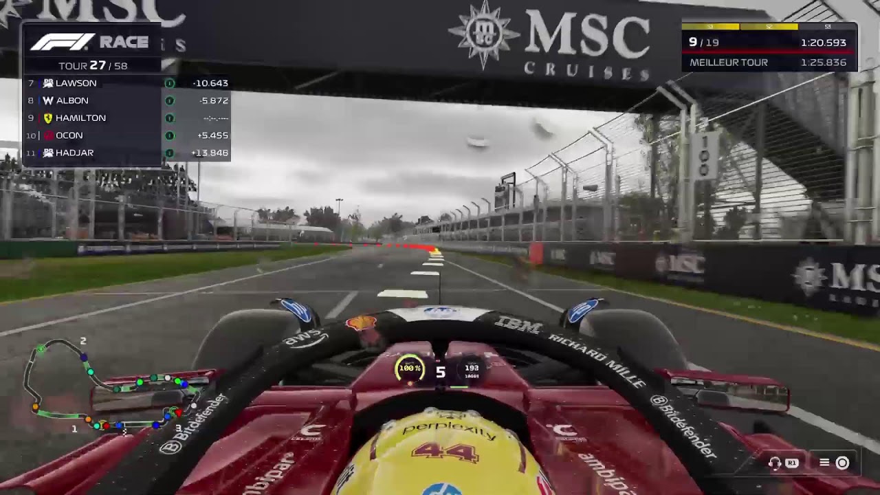 100% sur F1 25 avec Lewis Hamilton