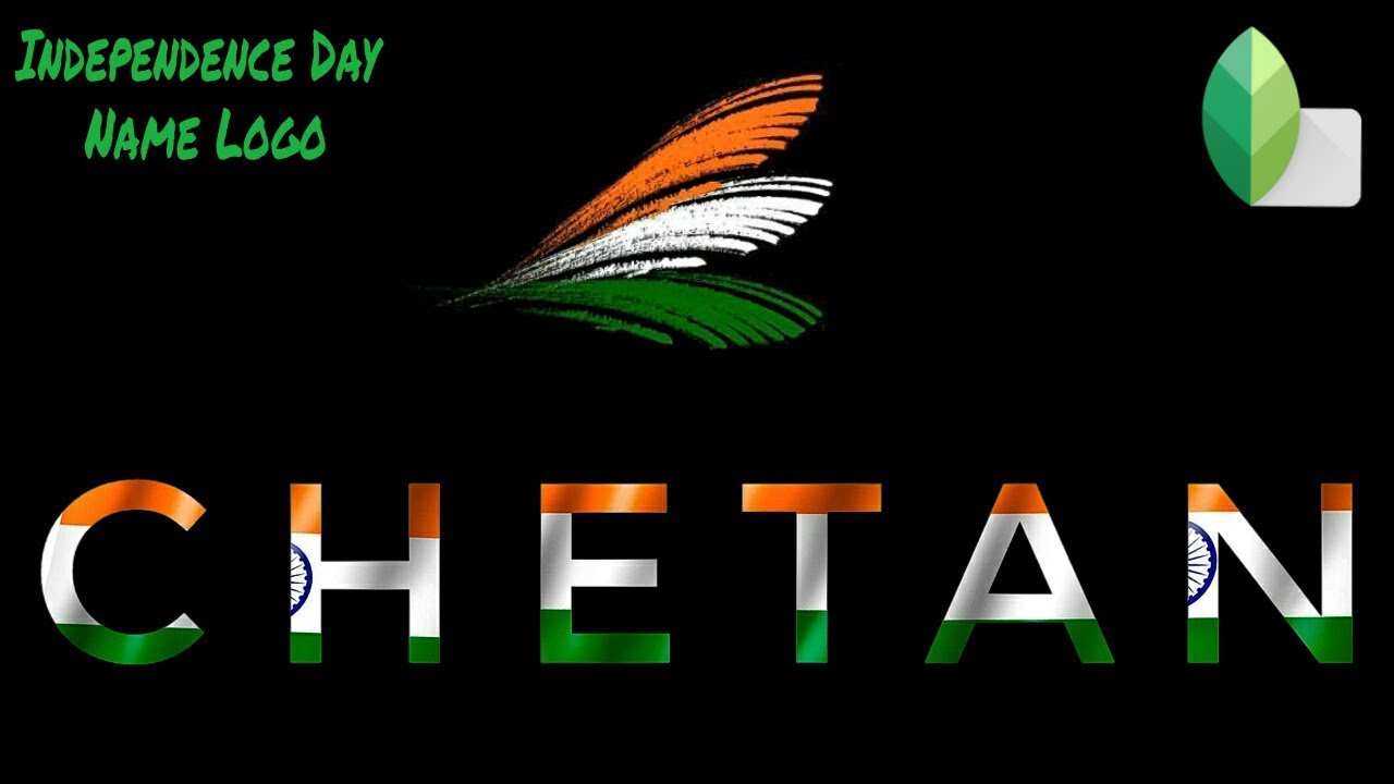 Snapseed Independence Day Png Text Logo | Make Your Own Name Logo | New Snapseed Editing Tutorial