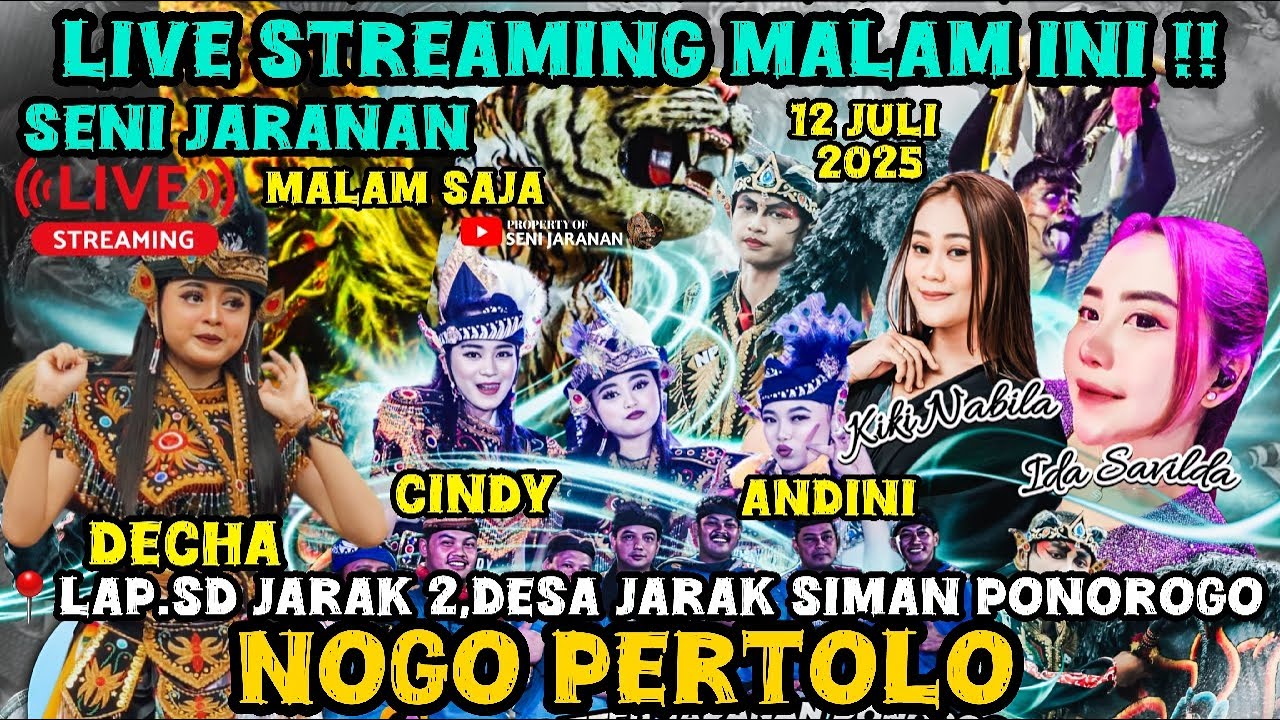 🔴 LIVE MALAM INI JARANAN NOGO PERTOLO DI SD JARAK 2 SIMAN PONOROGO