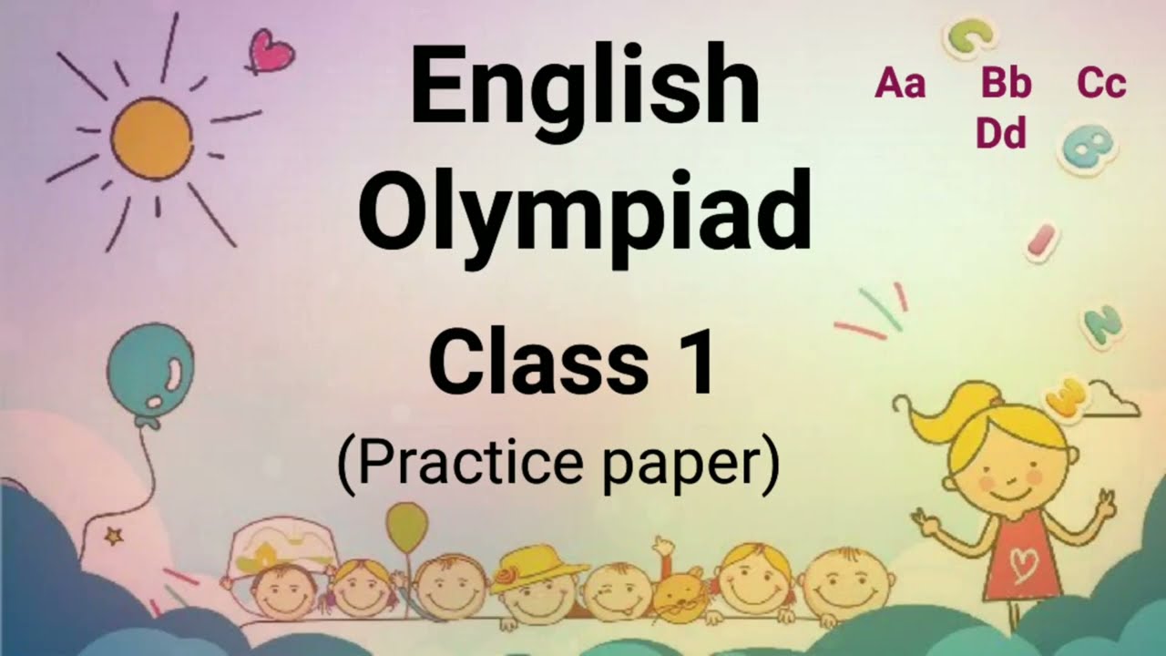 Class 1 English Olympiad Practice paper|Online quiz| Grammar Syllabus of english Olympiad class 1