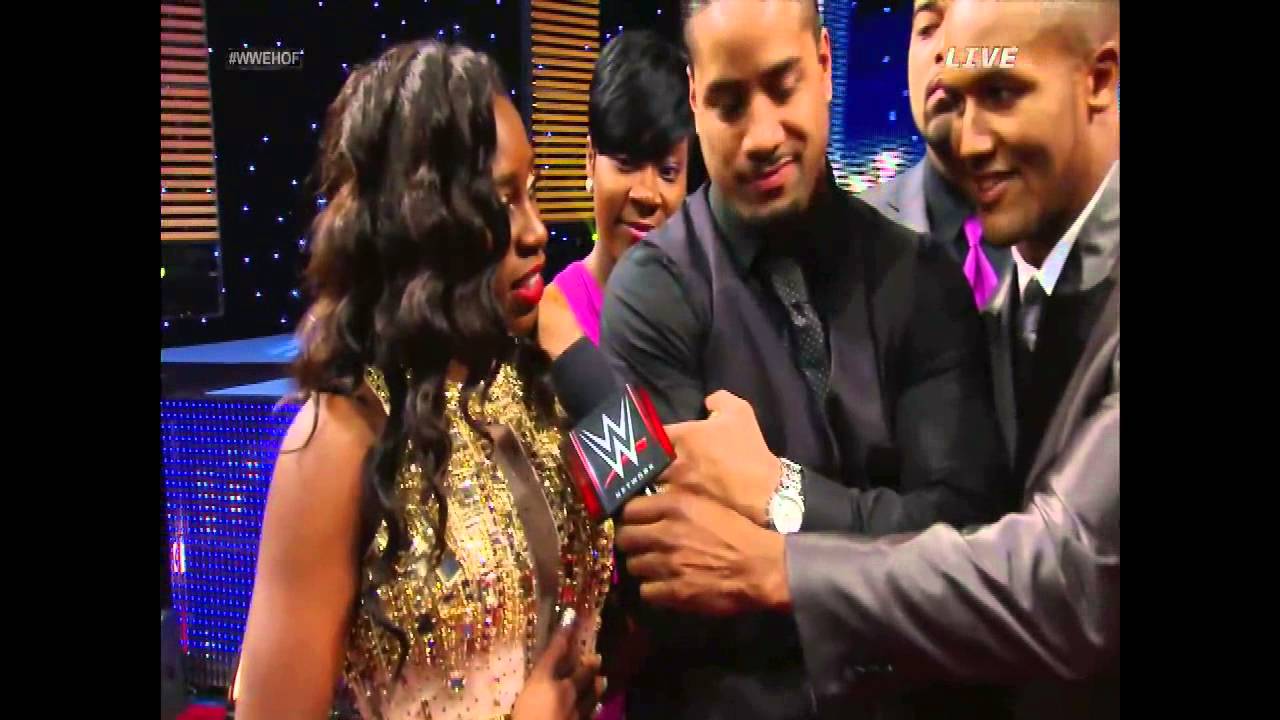 Trinity & The Usos - WWE HOF Red Carpet