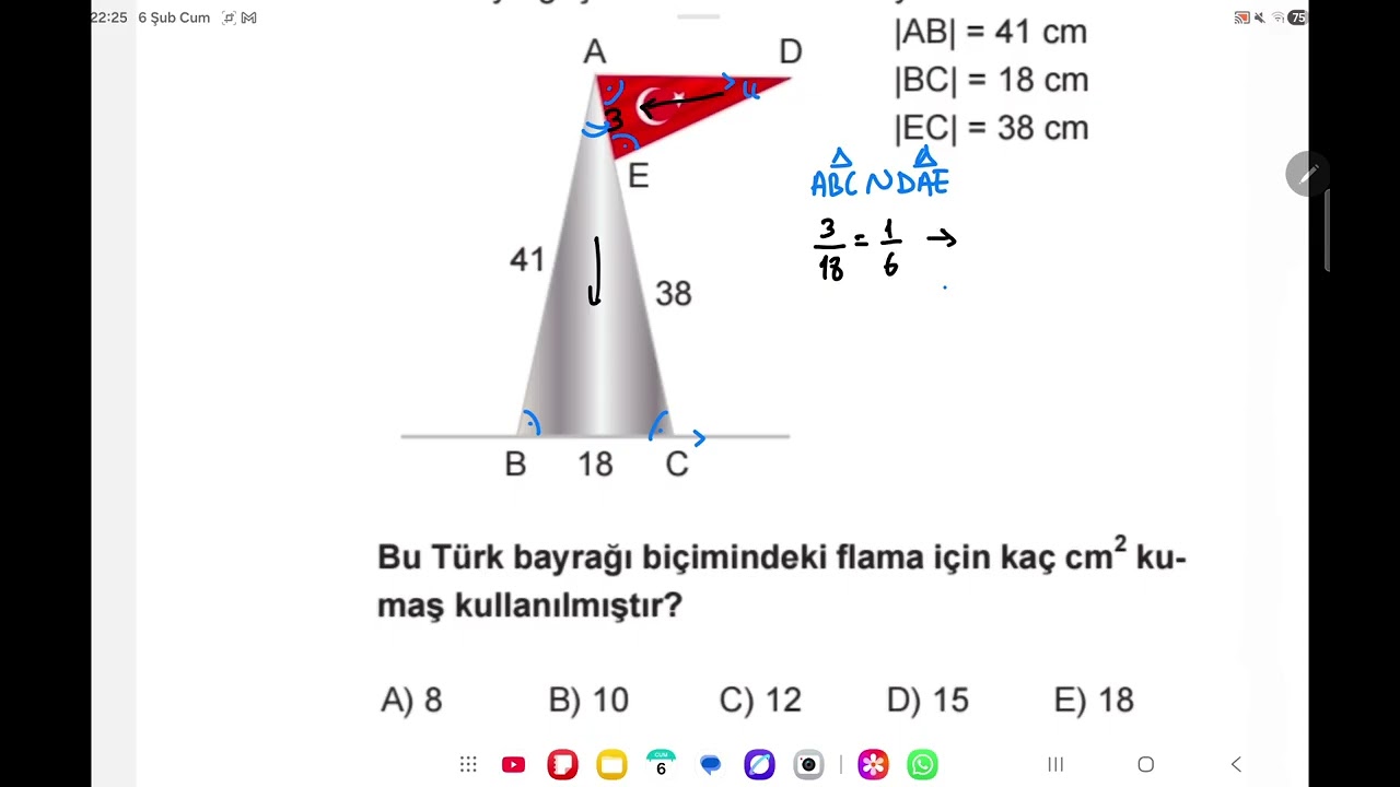 Bi Dene Yayınları | TYT Geometri Branş Denemesi 15 | 9. Soru Anlatımlı Video Çözümü