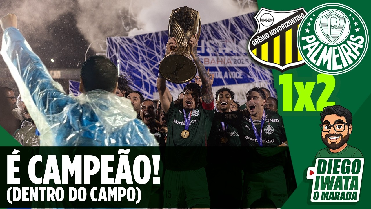 O PALMEIRAS CAMPEÃO PAULISTA VISTO DE DENTRO DO CAMPO!