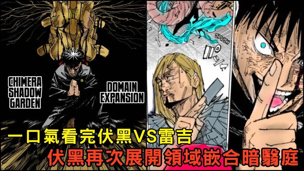 一口氣看完 伏黑VS雷吉‼ 伏黑再次展開領域「嵌合暗翳庭」💥《咒術迴戰》死滅迴游篇 前篇 10