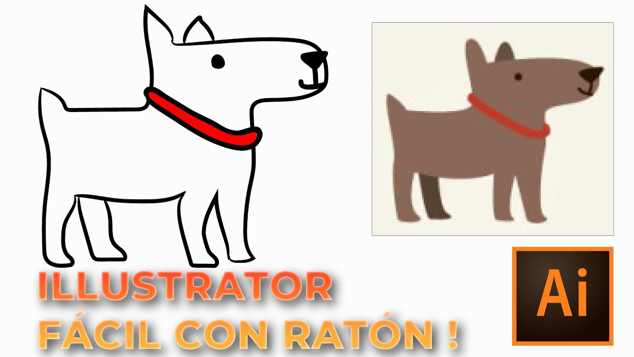 Cómo VECTORIZAR una imagen en ILLUSTRATOR con pincel y pluma.✅
