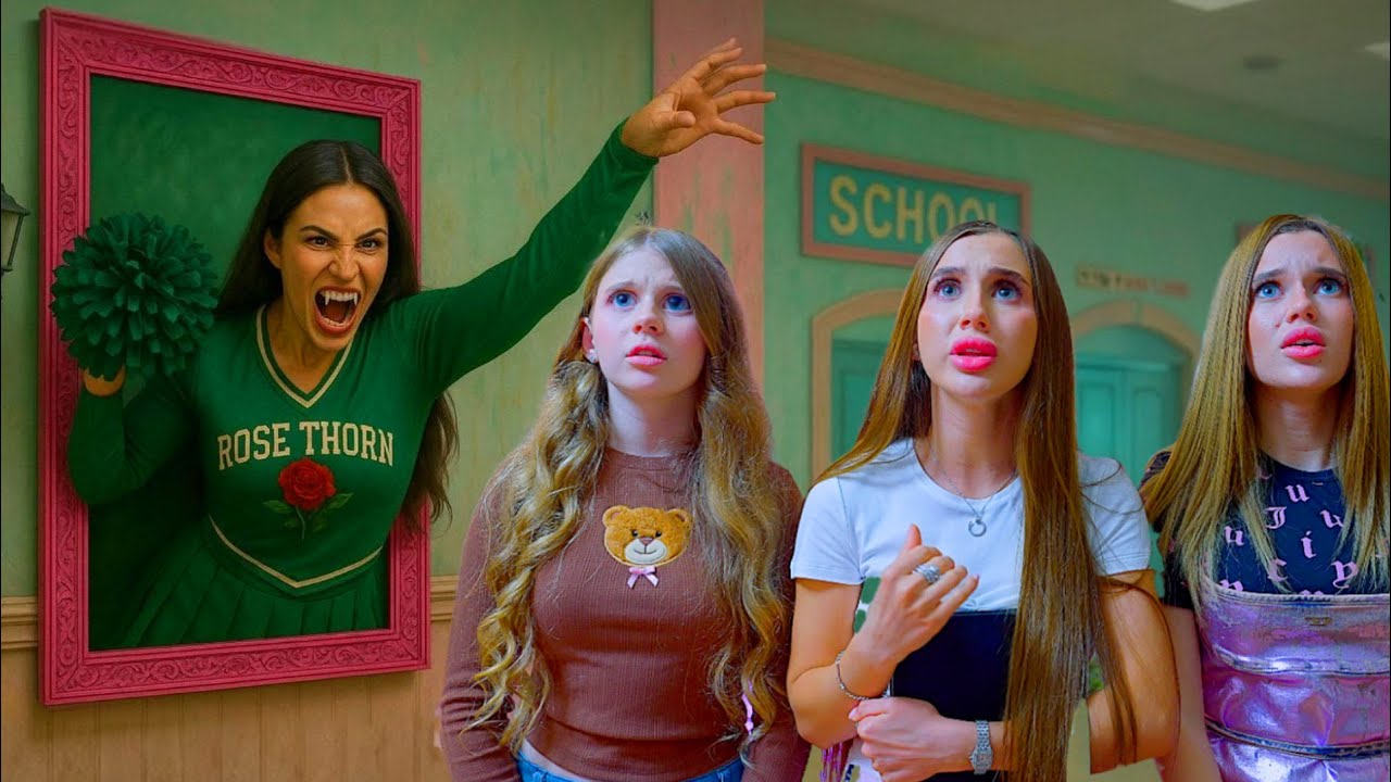 THE STUDENTS ARE GHOSTS!! THE VAMPIRE FROM THE PICTURE SHE WANTED TO BITE US!