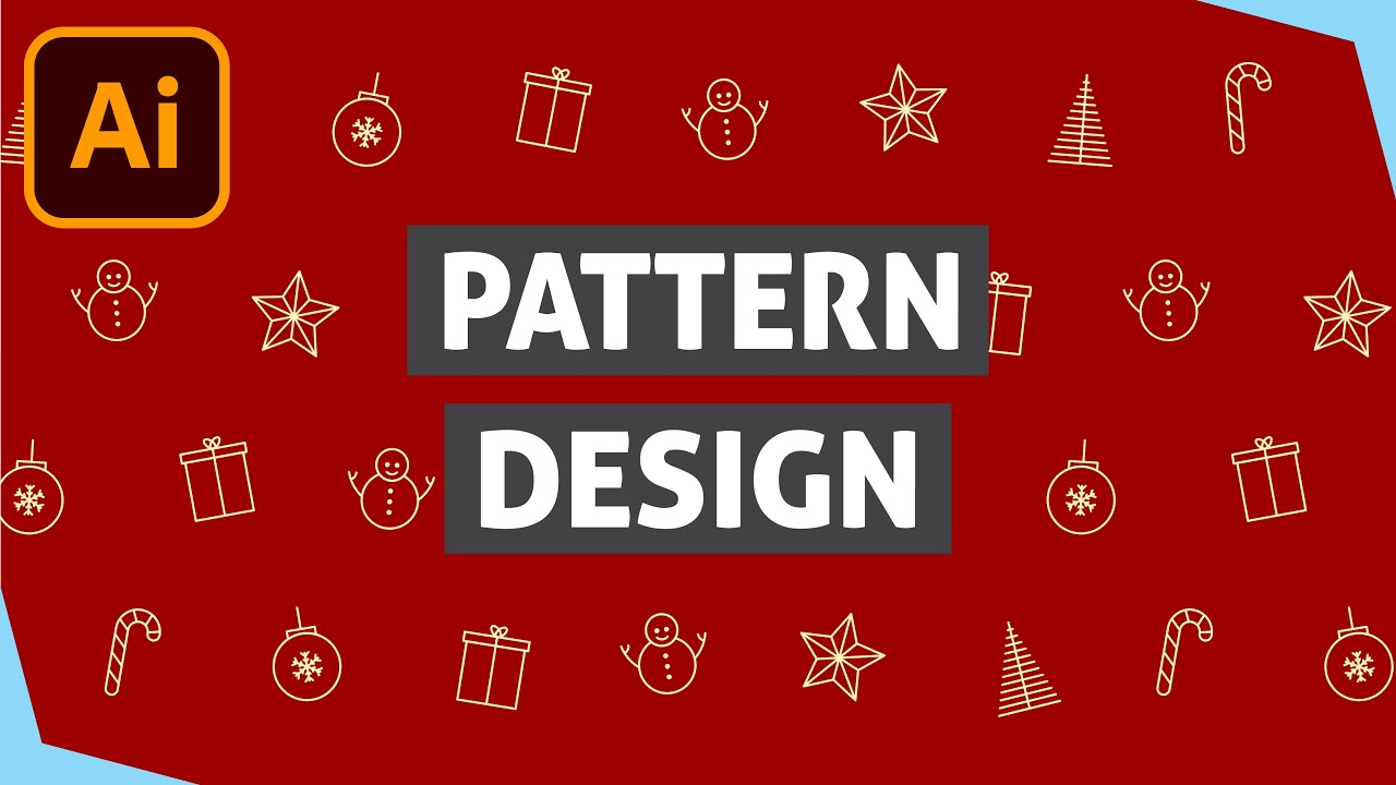 How To Create A Seamless Christmas Outline Pattern Swatch In Adobe Illustrator