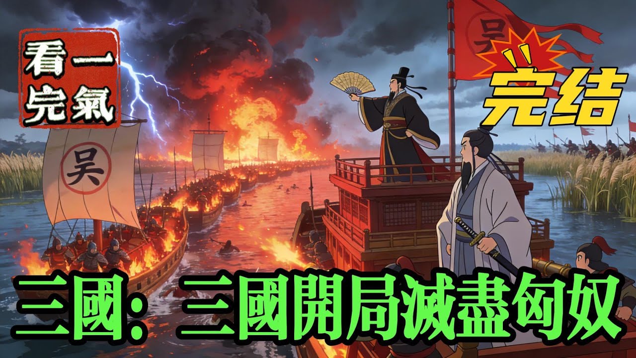 💥💥💥完结！《三国：三国开局灭尽匈奴》东汉末年，天下大乱，先有黄巾起义再有十常侍乱政，一个普通的现代人在机缘巧合下穿越到了这个战火纷飞的年代#三国 #漫画解说#穿越#有声漫画#爽文
