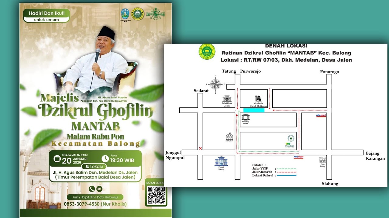 DZIKRUL GHOFILIN MANTAB DKH MEDELAN  DS.JALEN  KEC BALONG PONOROGO 20 JANUARI 2026