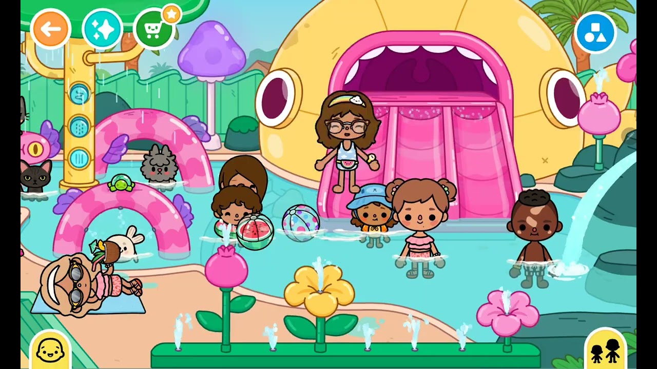 Going to the water park 