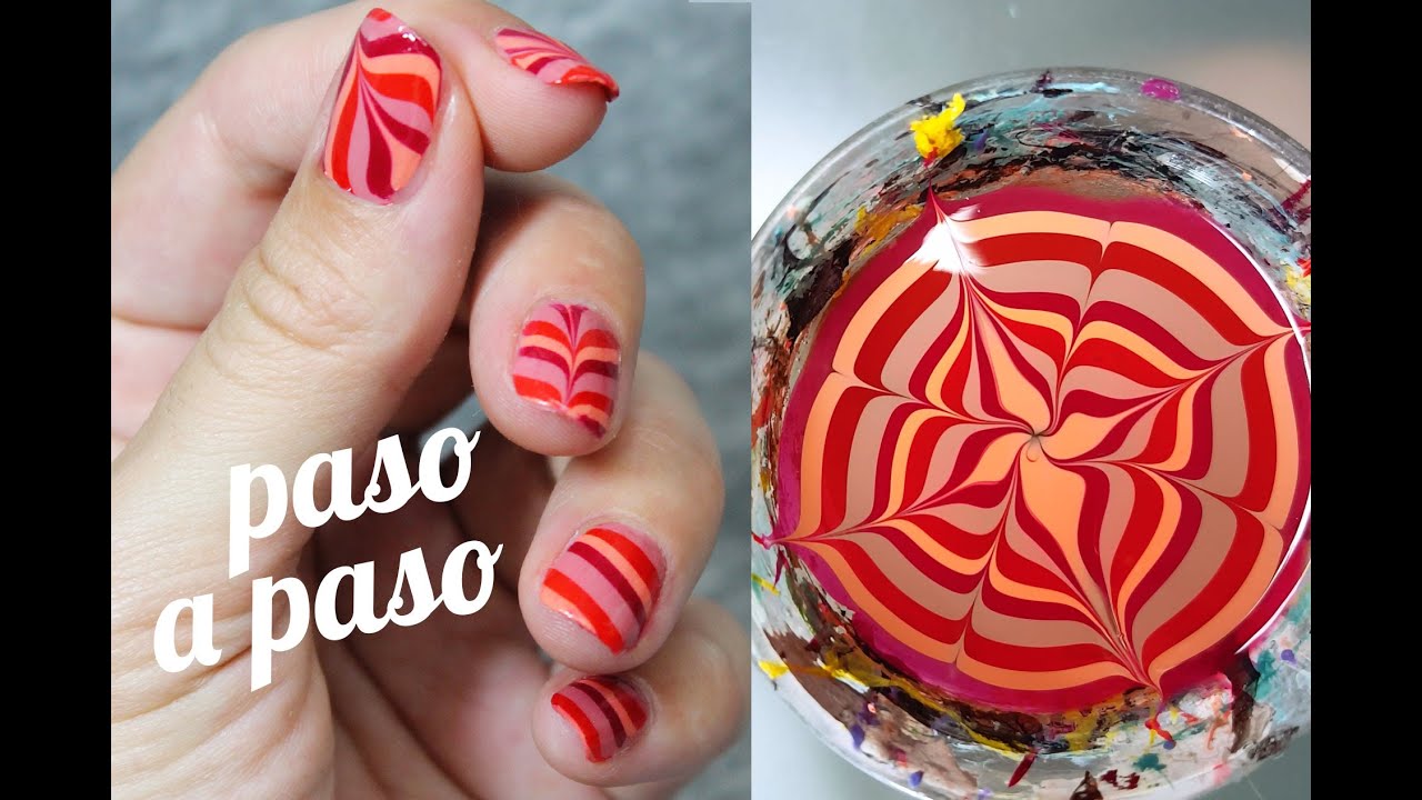 Cómo hacer pegatinas de uñas | DECORACIÓN AL AGUA