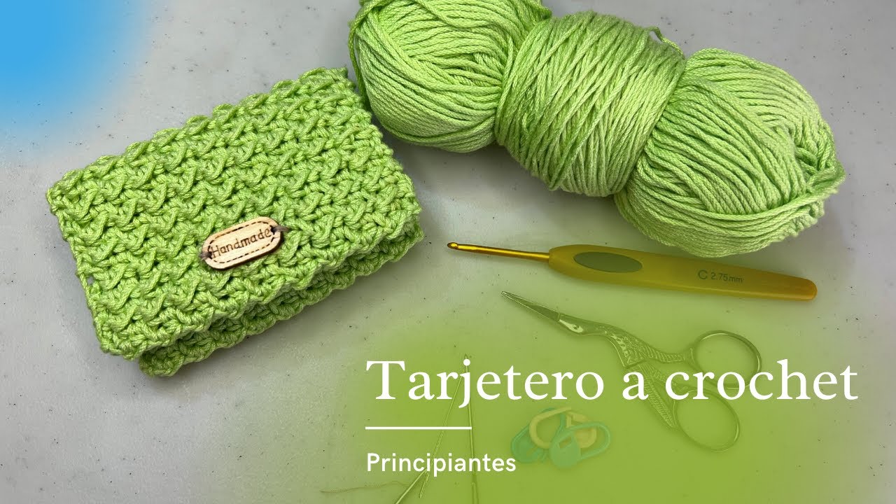 Como tejer un tarjetero (monedero) a crocchet (ganchillo) - principiantes
