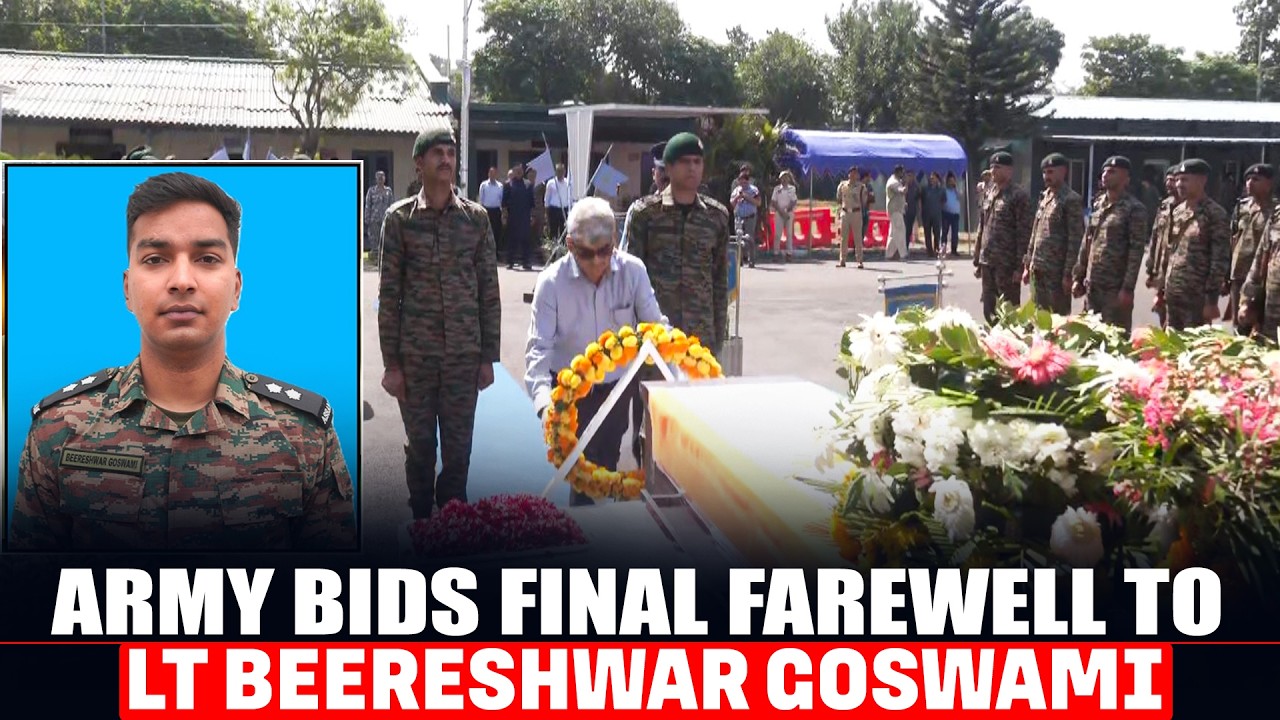 WATCH LIVE: Operation Sheruwali: Indian Army Bids Final Farewell to Lt Beereshwar Goswami | J&K
