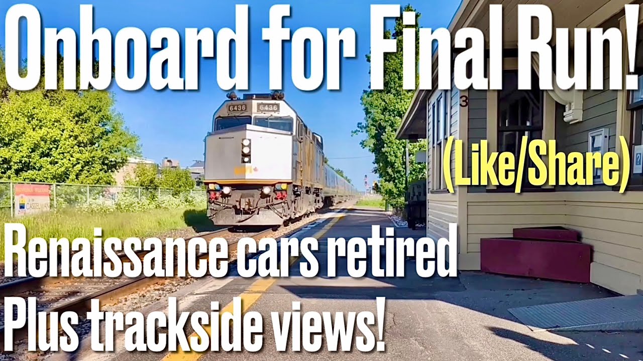 MONTREAL - OTTAWA: Renaissance Cars Last Run! Plz Like & Share! #viarail #railways #railfan #trains