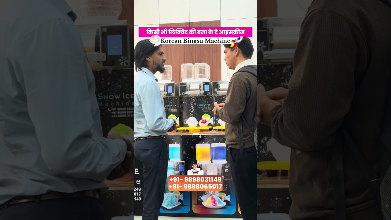Korean Ice Cream Machine 2026 | High Profit Snow Ice & Bingsu Business Startup ⭐️