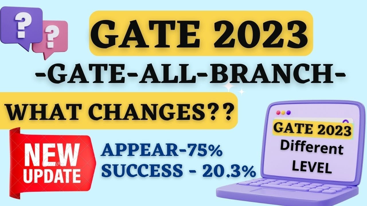 GATE 2023 What's Change? | GATE 2023 Registered Students? #gate_2023 #iitkanpur #psuthroughgate2023