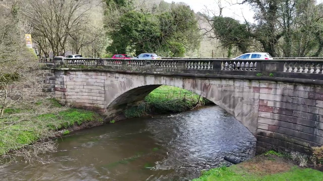 Alton Staffordshire by Drone shows the Talbot Inn 02.04.2024