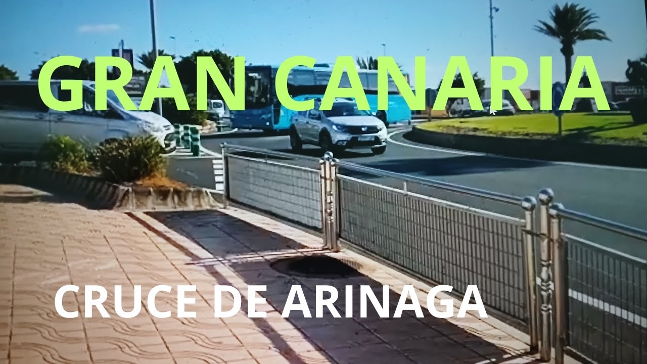 Avenida del Cruce de Arinaga en Gran Canaria, España 🌴 | WALKING TOUR 4K 🚶‍♂️📷viajero 4k