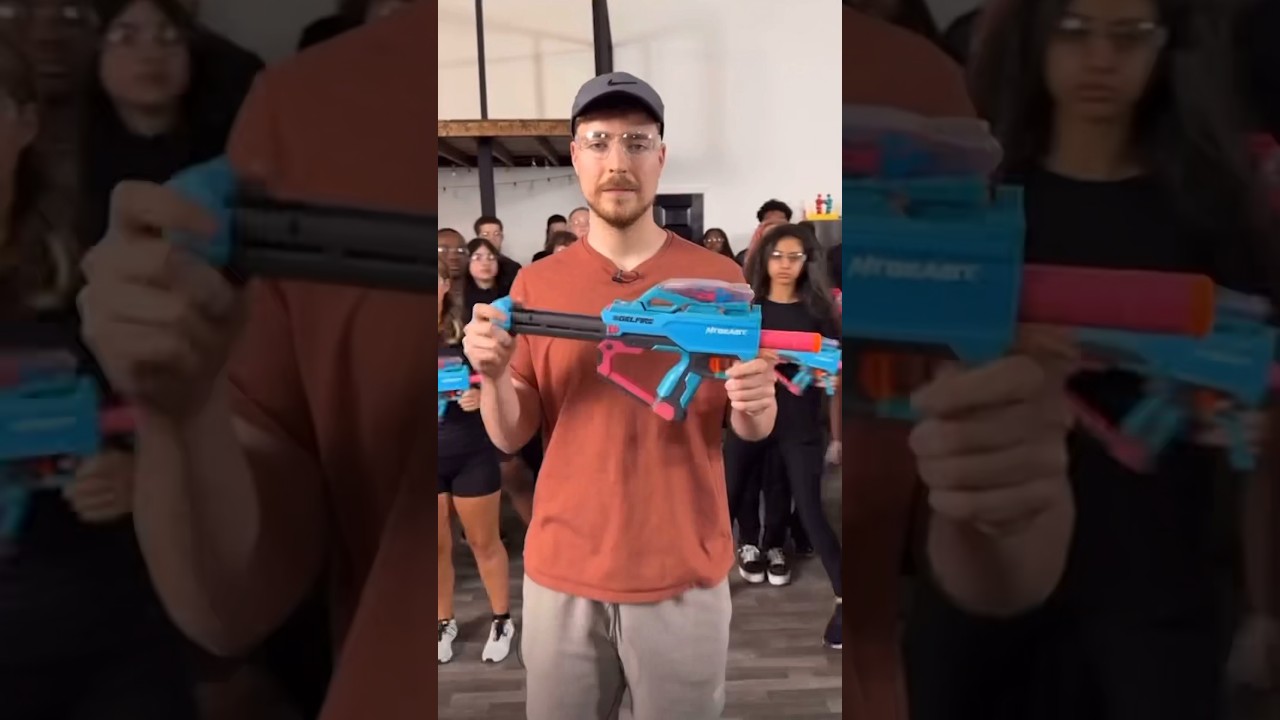Mr.Beast Nerf War Plot Twist! 😳 #shorts #viral