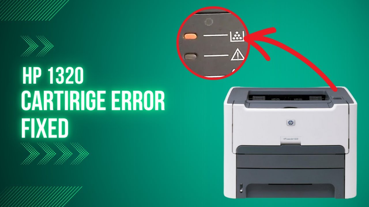 HP 1320 cartridge error | HP 3390 cartridge error | toner light