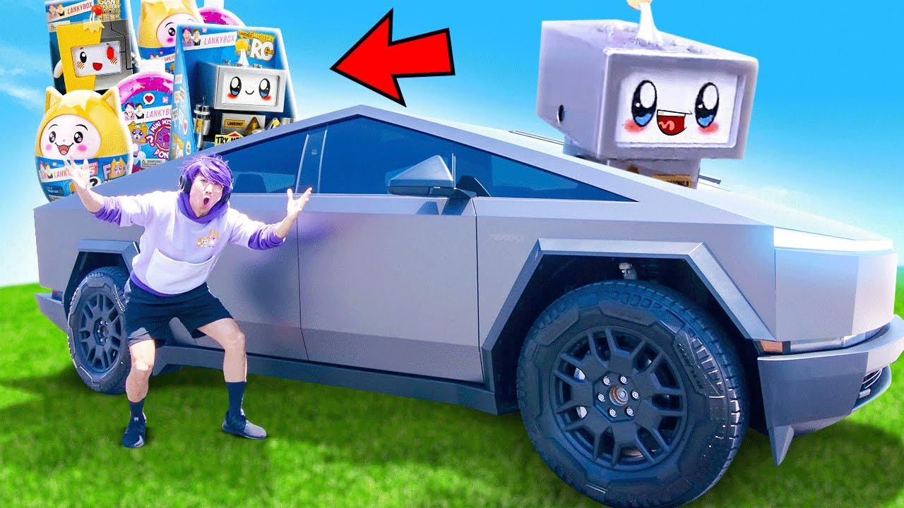 МЫ ЗАПОЛНИЛИ TESLA CYBERTRUCK МЕРЧЕМ LANKYBOX?! (100% РЕАЛЬНО)