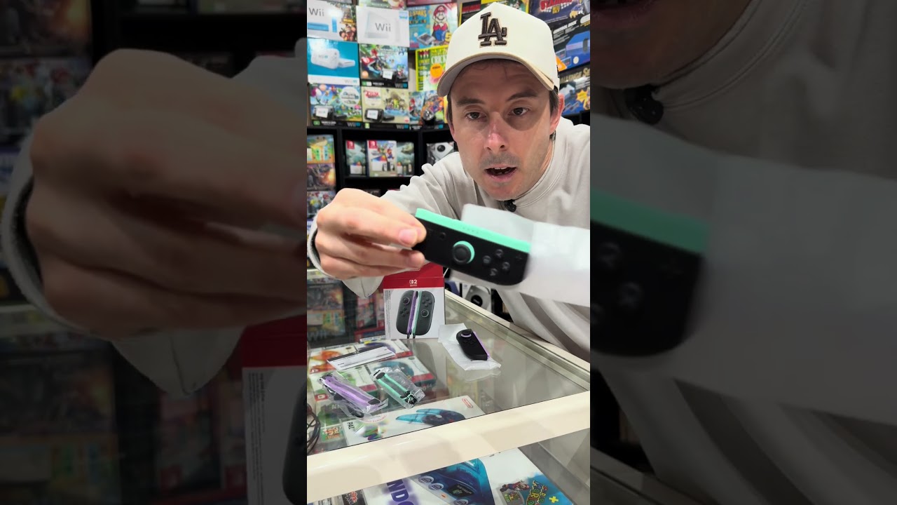 Распаковка новых светло-зеленых и светло-фиолетовых контроллеров Joy-Con для Nintendo Switch 2 #n...