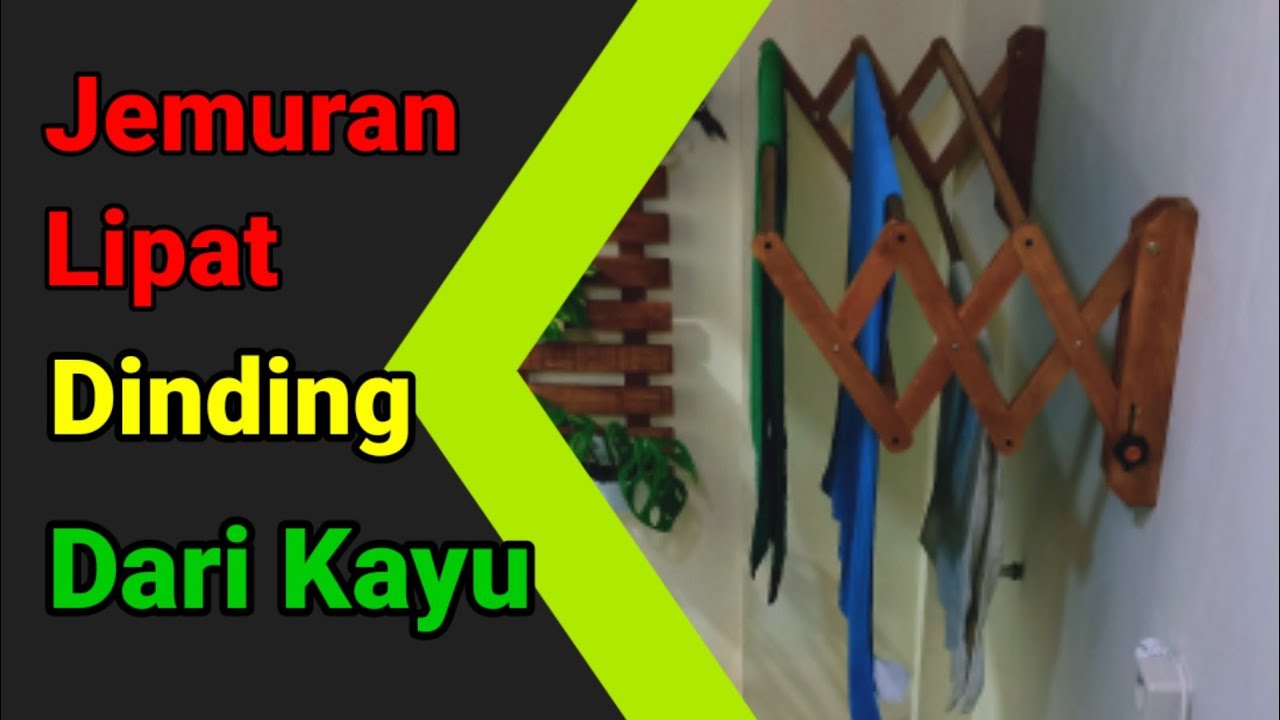 jemuran dinding || wall folding clothesline
