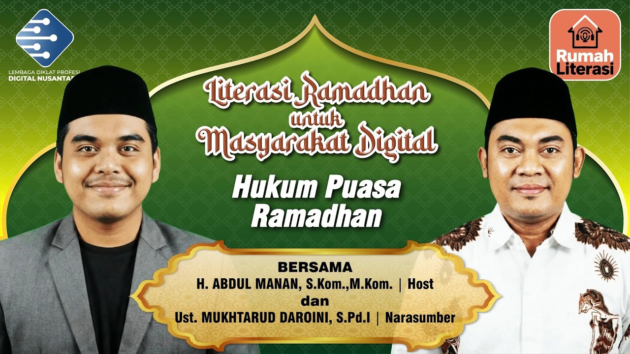 LITERASI DZUHUR RAMADHAN 2026 (02): HUKUM PUASA RAMADHAN