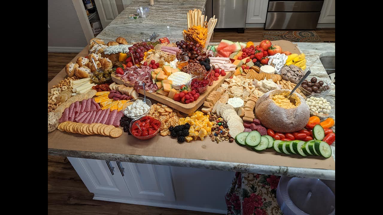 How to make a Charcuterie Table/ Grazing table/ first time making one!