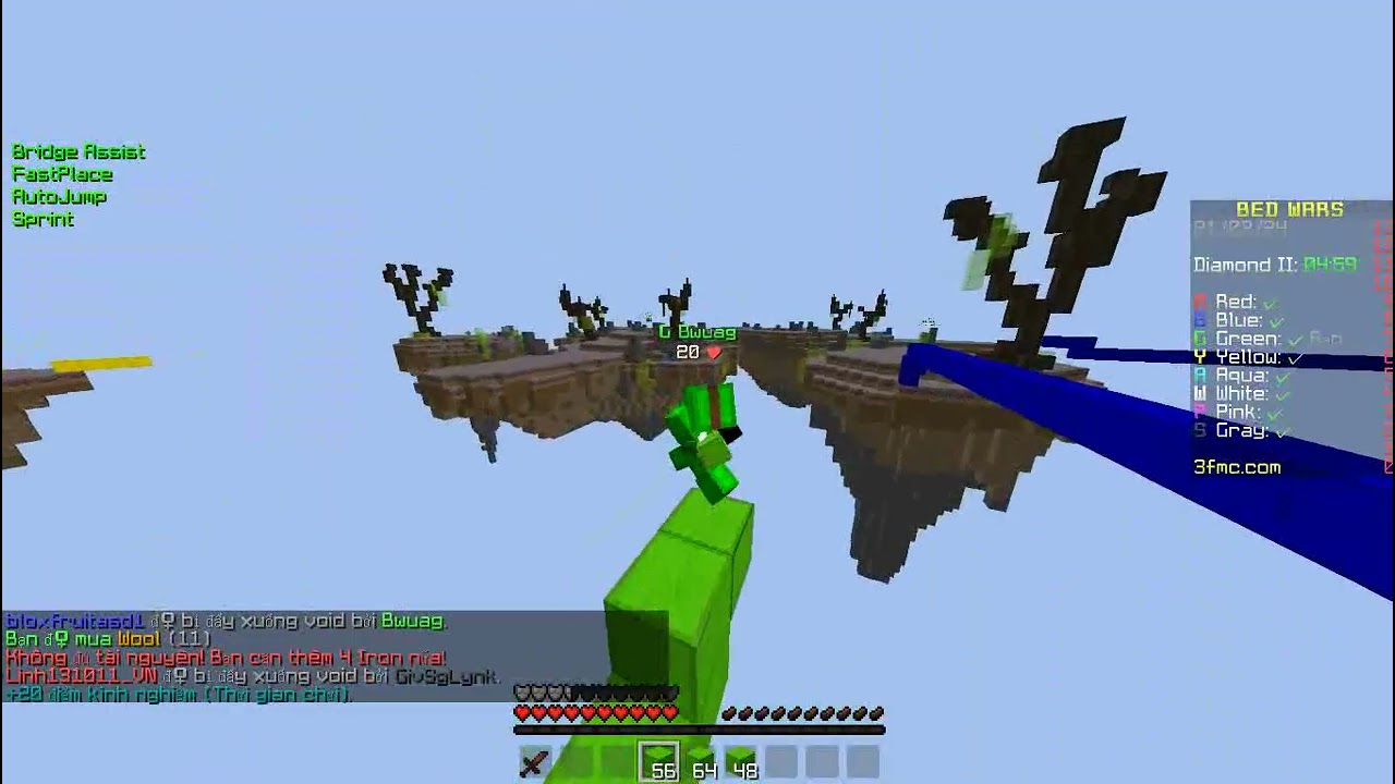 (share config) godbridging on intave anticheat(3fmc) with raven b+