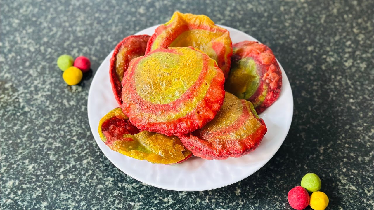Rainbow Poori | Healthy Poori | How to make Healthy poori | Kids special | Healthy breakfast recipe 