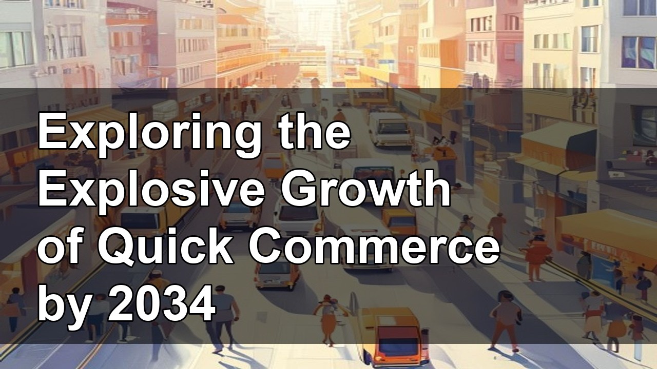 Exploring the Explosive Growth of Quick Commerce by 2034