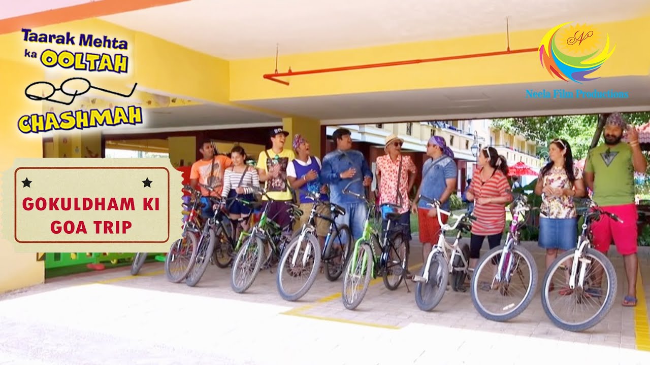 A Bicycle Ride To The Goa Beach | Taarak Mehta Ka Ooltah Chashmah | Gokuldham Ki Goa Trip