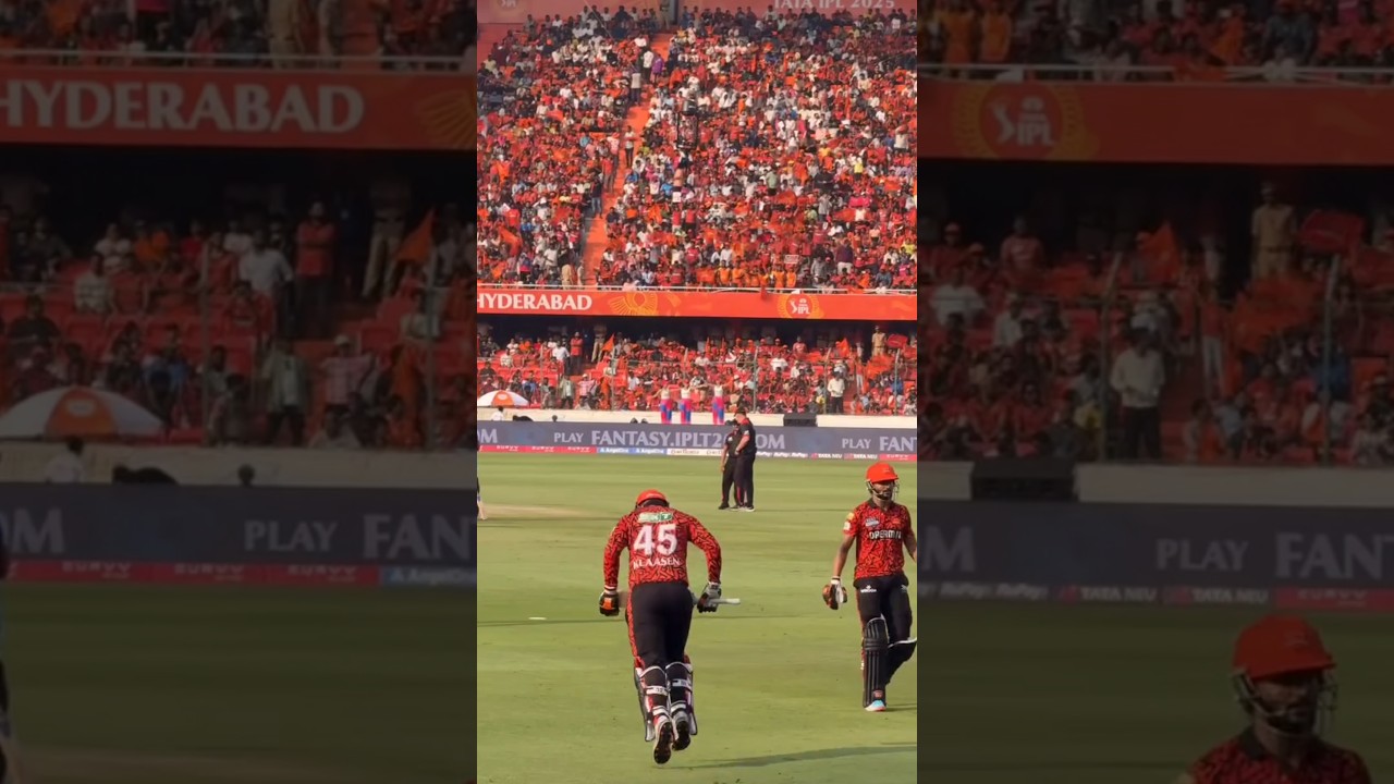 Heinrich Klaasen Entry Fans cheer and atmosphere SRH vs RR IPL T20 IPL 2025 #orangearmy