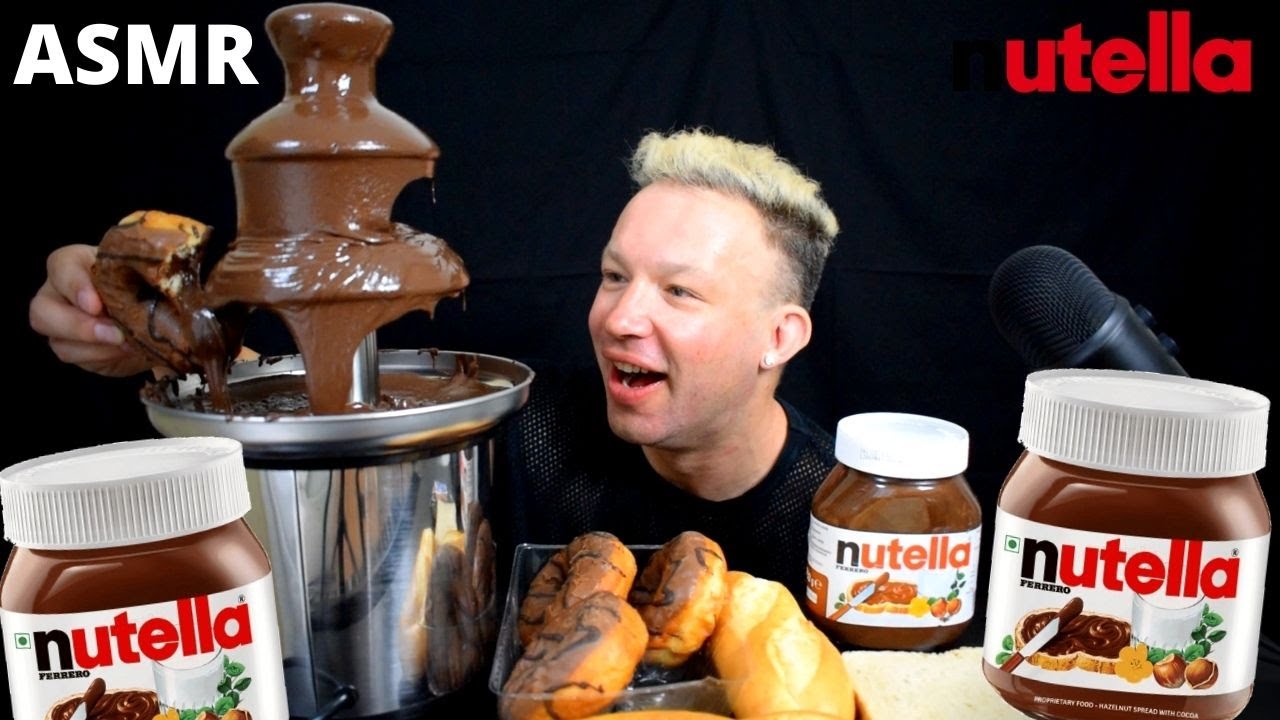 2 HOURS ASMR NUTELLA MUKBANG BINGE VIDEOS NON STOP ACTION NO TALKING