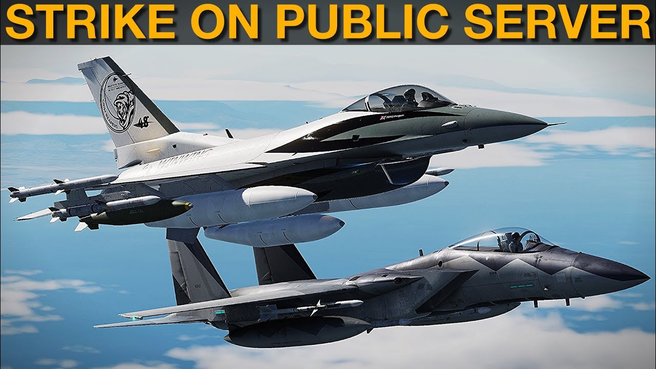 Fun Strike/SEAD Mission On Public Server | DCS