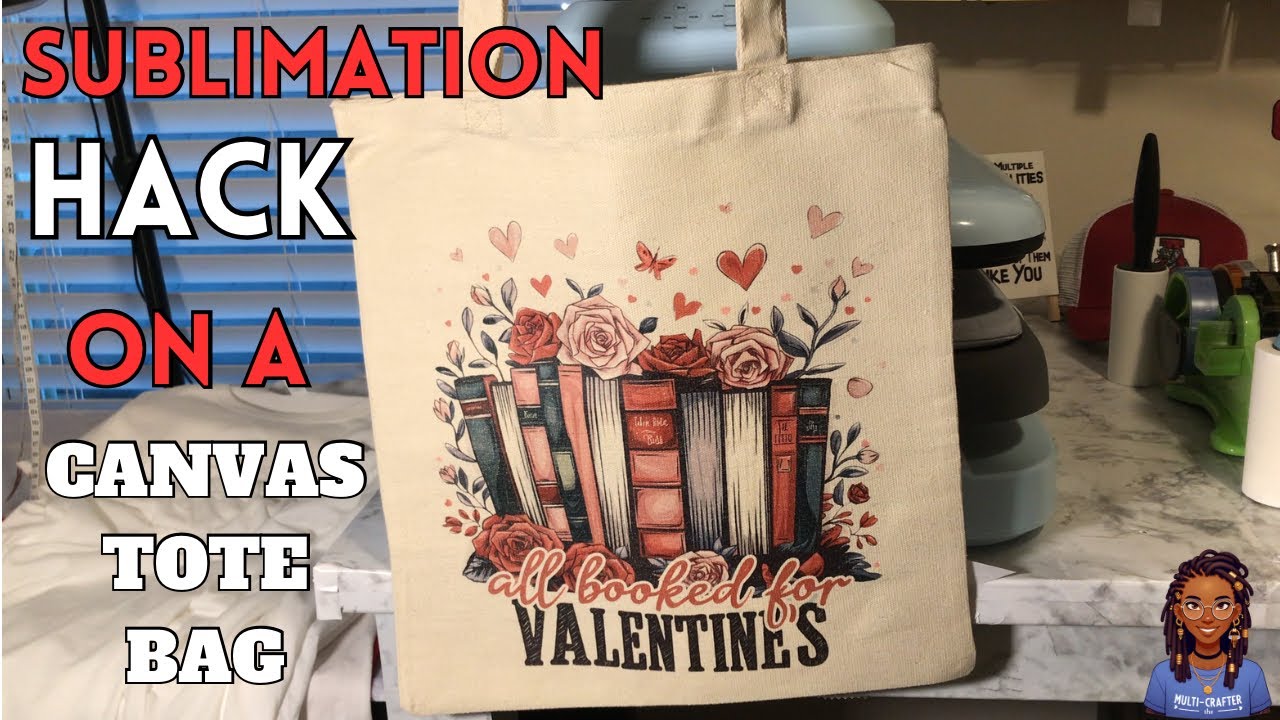 Sublimation DTF HACK on Canvas Tote Bag